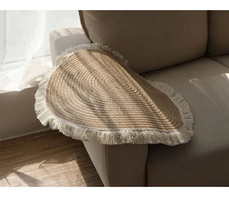 100% Jute Round Carpet - ComfyVibes