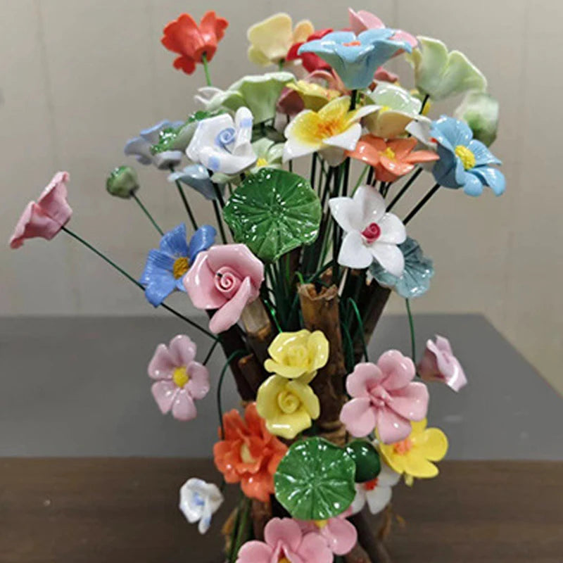 Handmade Ceramic Flower Bouquet