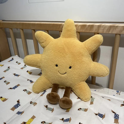 The Amuseables Smiling Sun and Moon Plushies