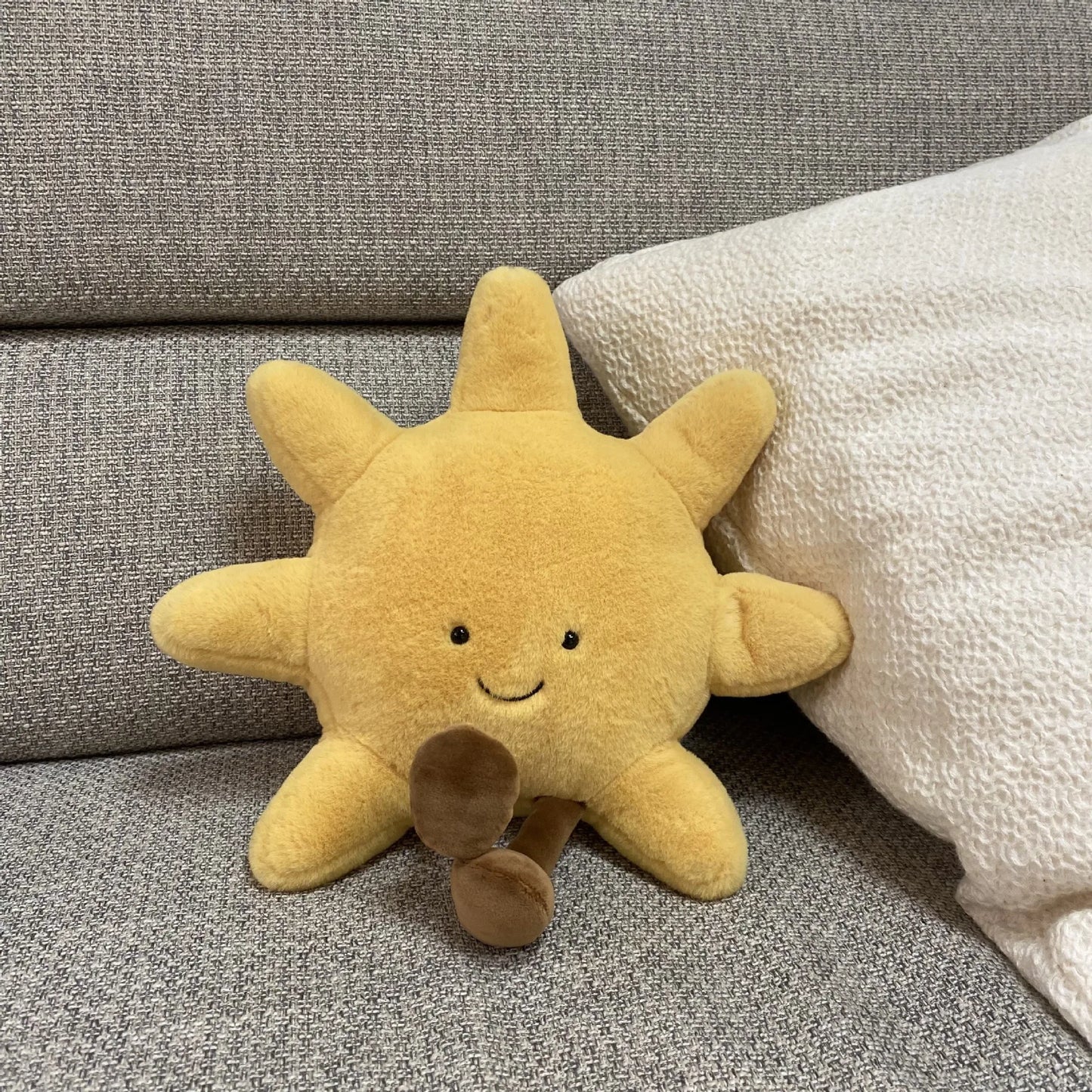 The Amuseables Smiling Sun and Moon Plushies