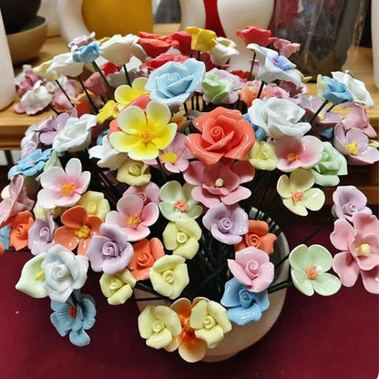 Handmade Ceramic Flower Bouquet