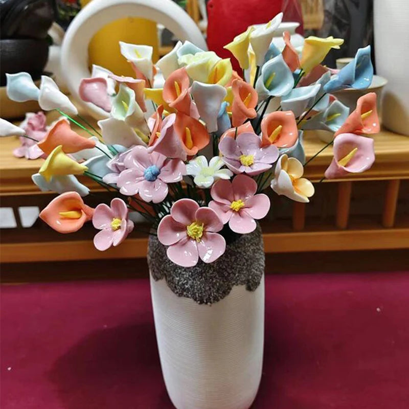 Handmade Ceramic Flower Bouquet