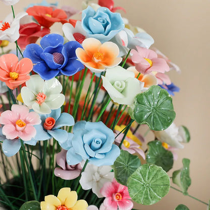 Handmade Ceramic Flower Bouquet