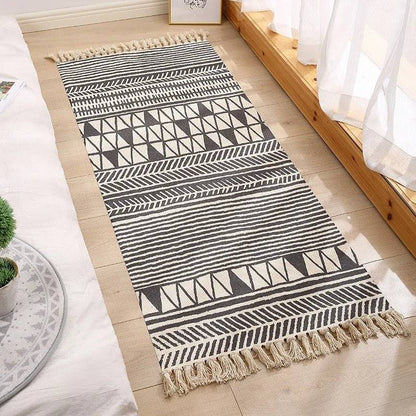 Bohemian Cotton Linen Natural Blanket - ComfyVibes