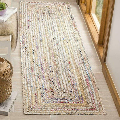 Handmade Jute & Cotton Rug - ComfyVibes