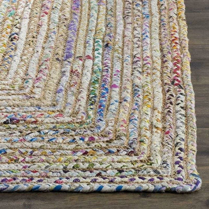 Handmade Jute & Cotton Rug - ComfyVibes