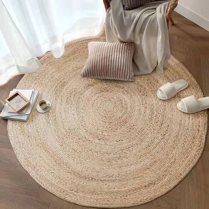 Rattan Round Carpet - ComfyVibes