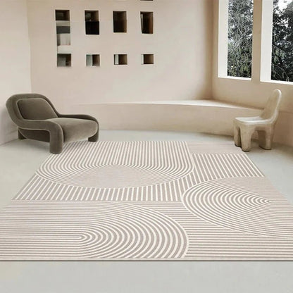 Wabi - Sabi Striped Plush Carpet - ComfyVibes