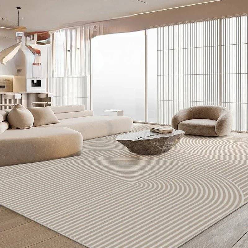 Wabi - Sabi Striped Plush Carpet - ComfyVibes