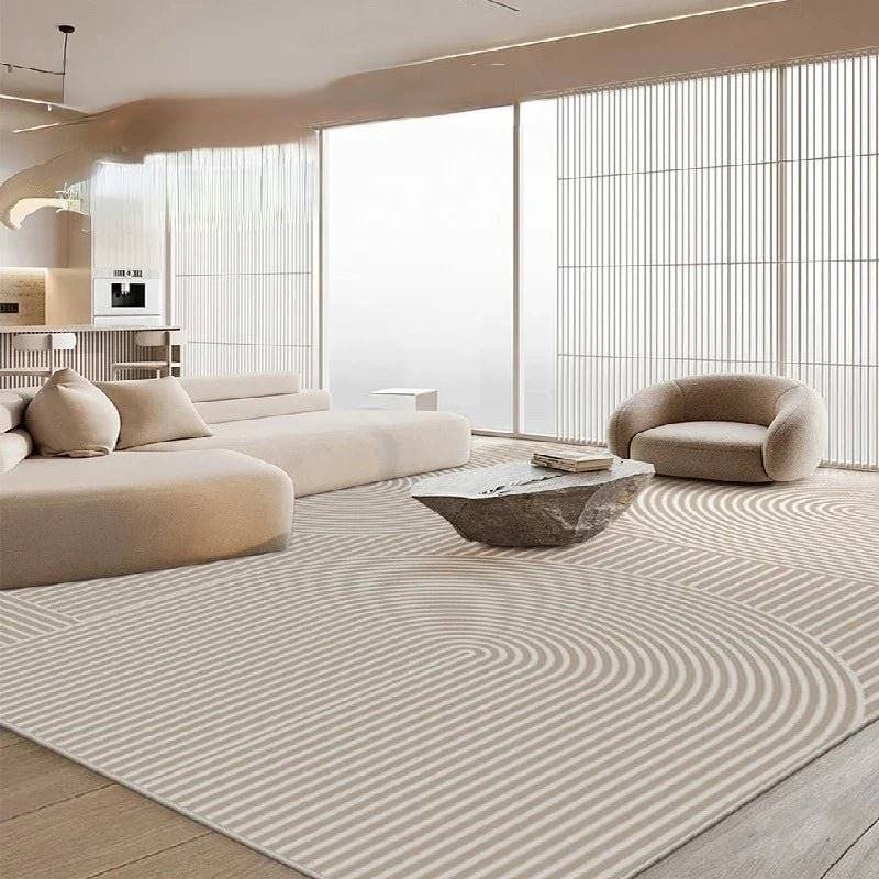 Wabi - Sabi Striped Plush Carpet - ComfyVibes