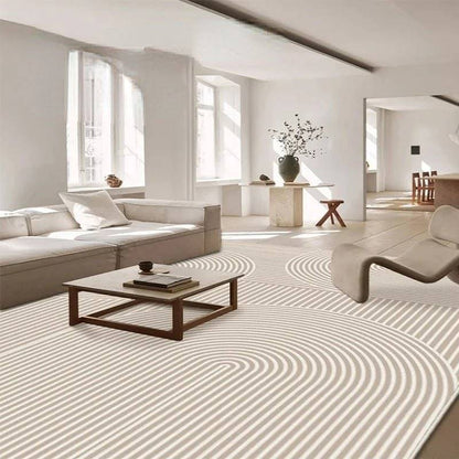 Wabi - Sabi Striped Plush Carpet - ComfyVibes